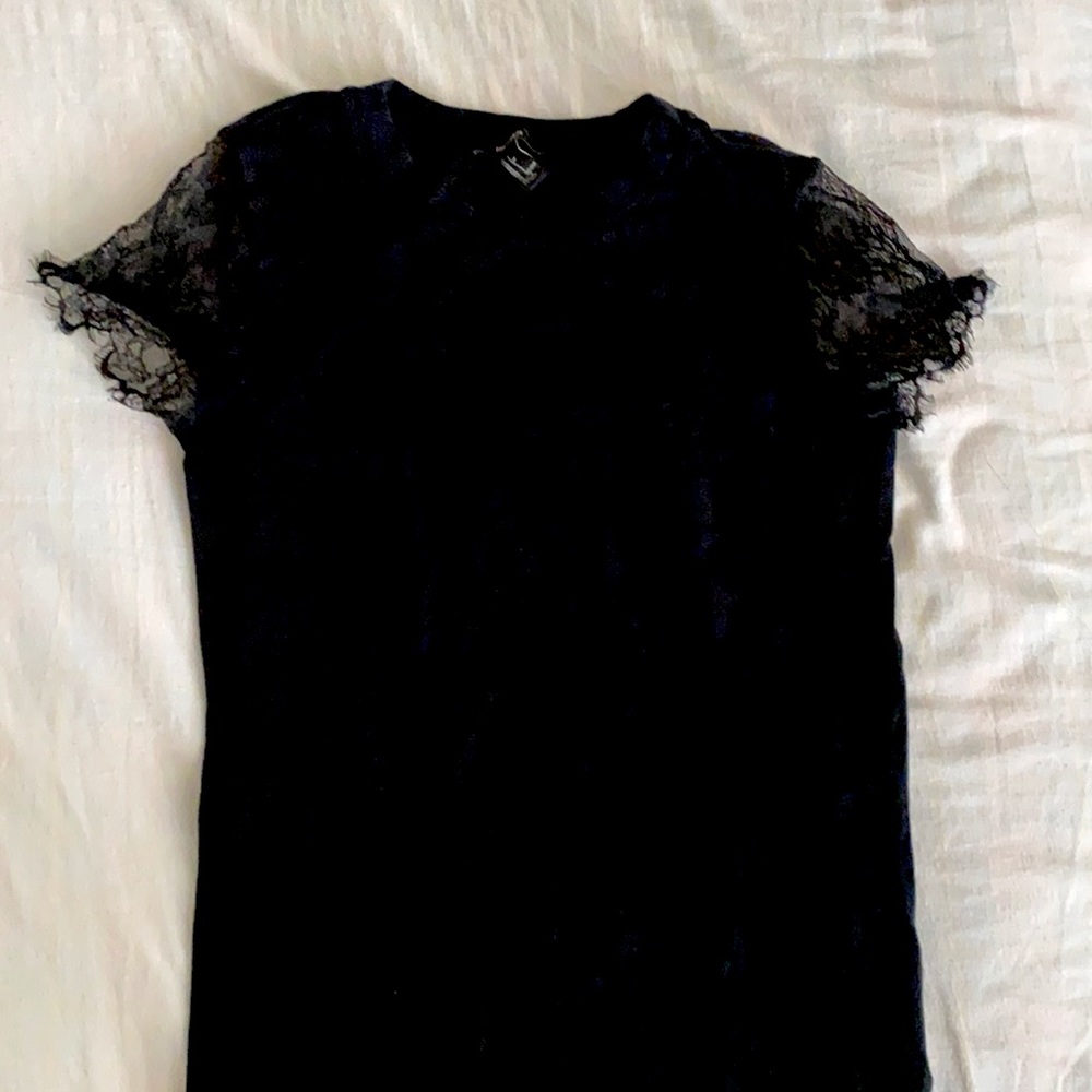 Black T-shirt dress